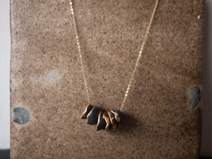 Necklace Hana stack black