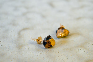 Earrings Gold Ore