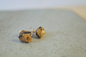 Earrings Gold Ore